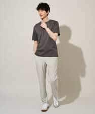 KHLGD77064 a.v.v MEN(アー・ヴェ・ヴェ) 【新色追加&再入荷】<接触冷感/遮熱/吸水速乾/UVカット/ストレッチ>リライトセミルーズアンクルパンツ【イージーケア/洗濯機で洗える】 ブラック