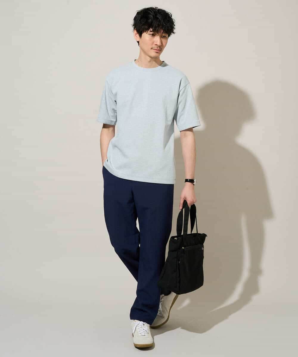 KHLGD77064 a.v.v MEN(アー・ヴェ・ヴェ) 【新色追加&再入荷】<接触冷感/遮熱/吸水速乾/UVカット/ストレッチ>リライトセミルーズアンクルパンツ【イージーケア/洗濯機で洗える】 ブラック