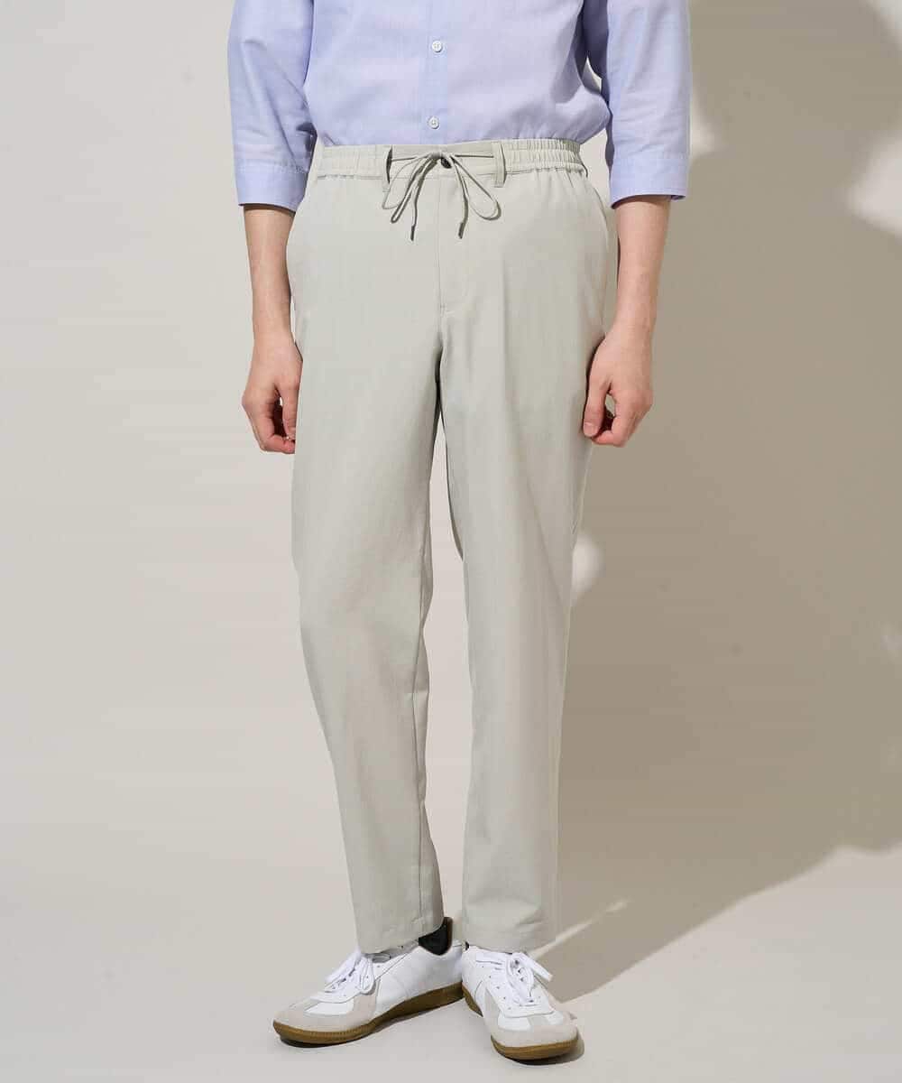 KHLGD77064 a.v.v MEN(アー・ヴェ・ヴェ) 【新色追加&再入荷】<接触冷感/遮熱/吸水速乾/UVカット/ストレッチ>リライトセミルーズアンクルパンツ【イージーケア/洗濯機で洗える】 ブラック