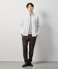 KHLLD27069 a.v.v MEN(アー・ヴェ・ヴェ) 【イージーケア/洗濯機で洗える/毛玉・シワになりにくい/裏起毛/ストレッチ】不動の人気パンツ 裏微起毛セミルーズパンツ ダークグレー