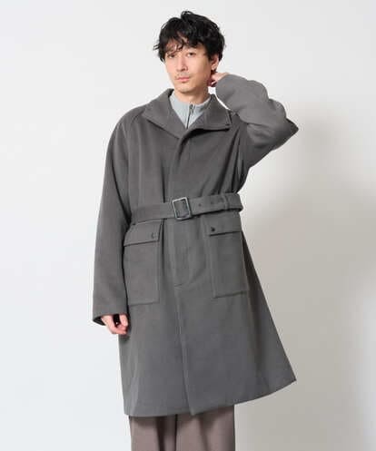 KHUAG08209 a.v.v MEN ワイドシルエットスタンドカラーコート