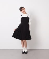 KJBED32039 a.v.v KIDS(アー・ヴェ・ヴェ) [130-160]袖フリルブラウス ホワイト