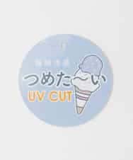 KJBHD75039 a.v.v KIDS(アー・ヴェ・ヴェ) [130-160]【冷感/洗える】肩フリルブラウス ライトブルー