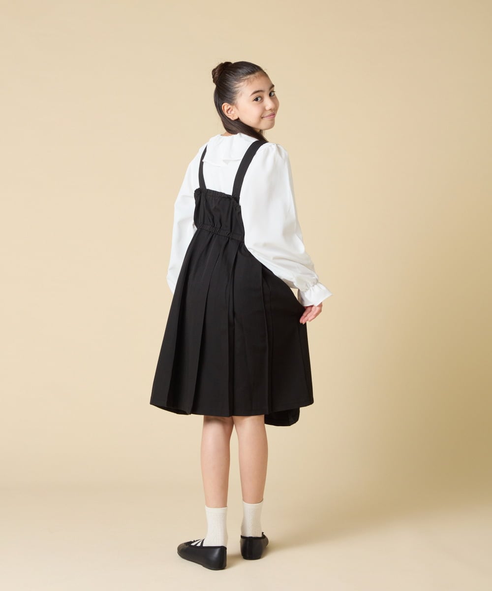 KJBLA40039 a.v.v KIDS(アー・ヴェ・ヴェ) [130-160]【結婚式/発表会】フリルカラーブラウス ホワイト