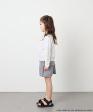 KJCGD55049 a.v.v KIDS(アー・ヴェ・ヴェ) [110-140]【数量限定】[シナモロール＆クロミ]レーシーボーダーカーディガン ホワイト