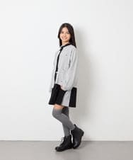 KJCJD02044 a.v.v KIDS(アー・ヴェ・ヴェ) [120-160]【洗える/イージーケア】刺繍カットソーカーディガン ライトグレー