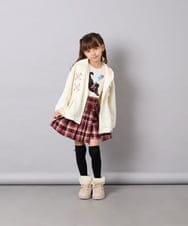 KJCJD03044 a.v.v KIDS(アー・ヴェ・ヴェ) [130-160]【イージーケア】レースアップダンボールパーカー アイボリー