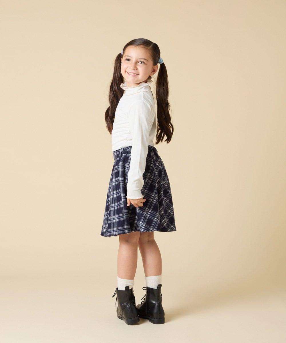 KJHAD40034 a.v.v KIDS(アー・ヴェ・ヴェ) [120-160]アソートフレアスカート ネイビー
