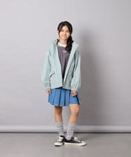 KJJJD01059 a.v.v KIDS(アー・ヴェ・ヴェ) [130-160]【洗える/フード取り外し可】リボンポケットマウンパ ミント
