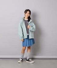 KJJJD01059 a.v.v KIDS(アー・ヴェ・ヴェ) [130-160]【洗える/フード取り外し可】リボンポケットマウンパ ミント
