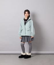 KJJJD01059 a.v.v KIDS(アー・ヴェ・ヴェ) [130-160]【洗える/フード取り外し可】リボンポケットマウンパ ミント