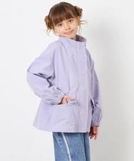 KJJJD01059 a.v.v KIDS(アー・ヴェ・ヴェ) [130-160]【洗える/フード取り外し可】リボンポケットマウンパ ラベンダー