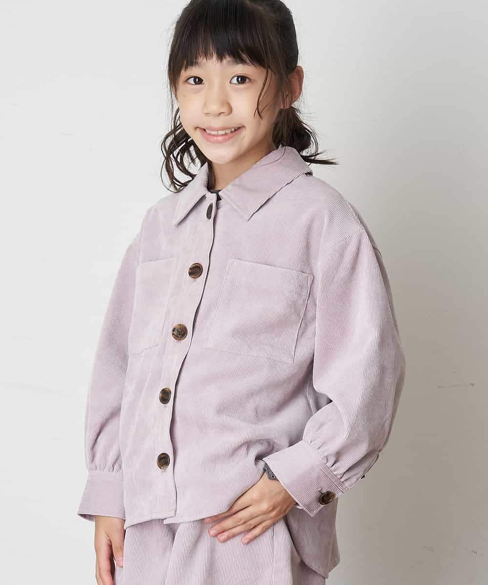 KJJJM21034 a.v.v KIDS(アー・ヴェ・ヴェ) [100-130]【セットアップ対応／洗濯機洗いOK】ブライトコールCPOジャケット ピンク
