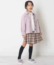 KJJJM21034 a.v.v KIDS(アー・ヴェ・ヴェ) [100-130]【セットアップ対応／洗濯機洗いOK】ブライトコールCPOジャケット ピンク