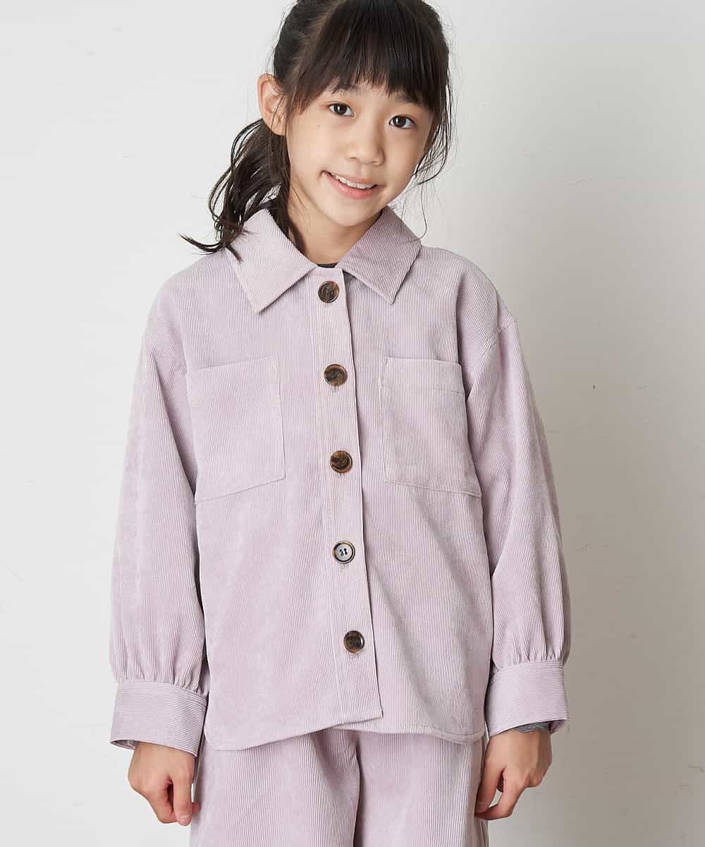 KJJJM21034 a.v.v KIDS(アー・ヴェ・ヴェ) [100-130]【セットアップ対応／洗濯機洗いOK】ブライトコールCPOジャケット ピンク