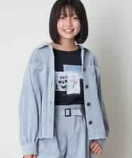 KJJJM21034 a.v.v KIDS(アー・ヴェ・ヴェ) [100-130]【セットアップ対応／洗濯機洗いOK】ブライトコールCPOジャケット ライトブルー