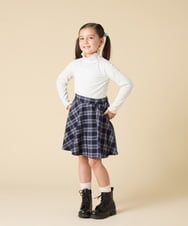 KJKAD48021 a.v.v KIDS(アー・ヴェ・ヴェ) [120-160]ハイネックリブカットソー ブラック