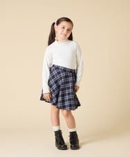 KJKAD48021 a.v.v KIDS(アー・ヴェ・ヴェ) [120-160]ハイネックリブカットソー ブラック
