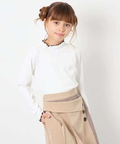 KJKAG08026 a.v.v KIDS [100-160]ハイネックテレコ