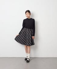 KJKAG08026 a.v.v KIDS(アー・ヴェ・ヴェ) [100-160]ハイネックテレコ ブラック