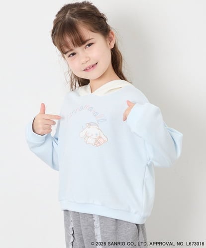 KJKAG15054 a.v.v KIDS [110-140][コラボ]シナモロール耳付きパーカー