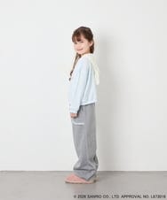 KJKAG15054 a.v.v KIDS(アー・ヴェ・ヴェ) [110-140][コラボ]シナモロール耳付きパーカー ライトブルー