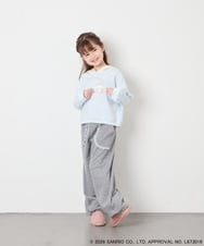 KJKAG15054 a.v.v KIDS(アー・ヴェ・ヴェ) [110-140][コラボ]シナモロール耳付きパーカー ライトブルー