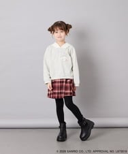 KJKAG15054 a.v.v KIDS(アー・ヴェ・ヴェ) [110-140][コラボ]シナモロール耳付きパーカー ライトグレー