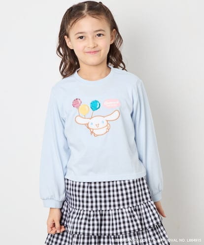 KJKED80034  【数量限定】[110-140][シナモロール＆ポチャッコ]スパンコールTシャツ