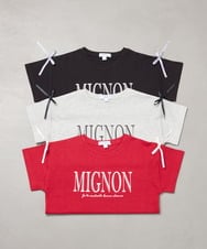 KJKGD02015 a.v.v KIDS(アー・ヴェ・ヴェ) [120-160]【WEB限定】リボンロゴプリントTシャツ ライトグレー