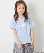 KJKGD61039 a.v.v KIDS(アー・ヴェ・ヴェ) [110-140]【数量限定】[シナモロール＆クロミ]スパンコールTシャツ ライトブルー