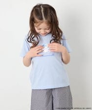 KJKGD61039 a.v.v KIDS(アー・ヴェ・ヴェ) [110-140]【数量限定】[シナモロール＆クロミ]スパンコールTシャツ ライトブルー