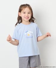 KJKGD61039 a.v.v KIDS(アー・ヴェ・ヴェ) [110-140]【数量限定】[シナモロール＆クロミ]スパンコールTシャツ ライトブルー