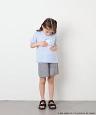 KJKGD61039 a.v.v KIDS(アー・ヴェ・ヴェ) [110-140]【数量限定】[シナモロール＆クロミ]スパンコールTシャツ ライトブルー
