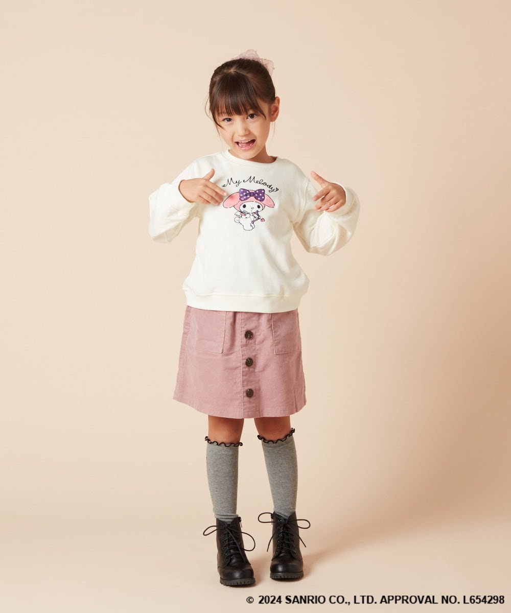 KJKKV80034 a.v.v KIDS(アー・ヴェ・ヴェ) 【数量限定】[100-140]［マイメロディ］エンジェルトレーナー ピンク