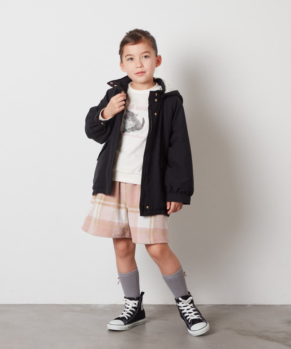 KJLAA04029 a.v.v KIDS(アー・ヴェ・ヴェ) [100-140]【ウエストゴム仕様】アソートキュロット ピンク(チェック)
