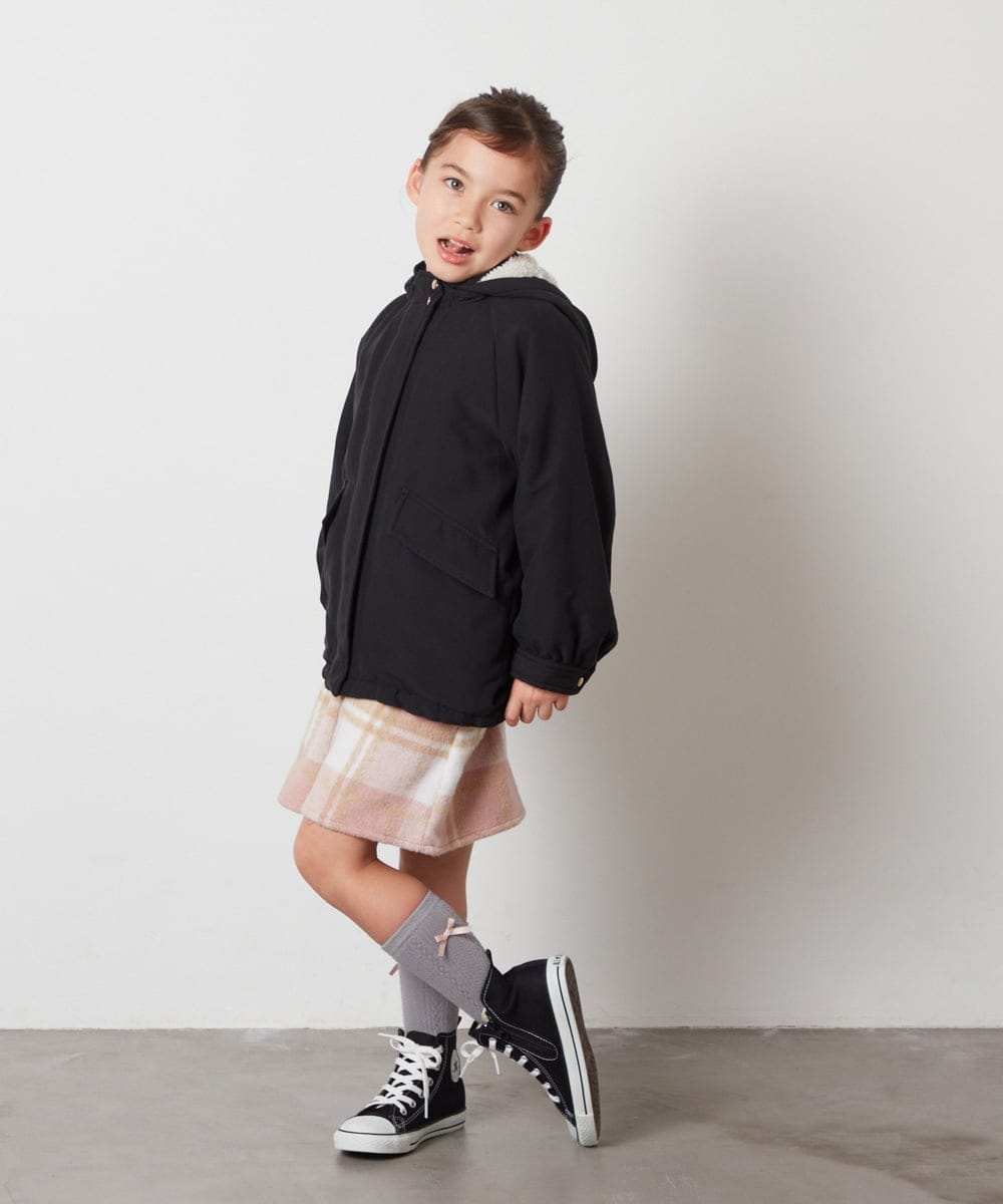 KJLAA04029 a.v.v KIDS(アー・ヴェ・ヴェ) [100-140]【ウエストゴム仕様】アソートキュロット ピンク(チェック)