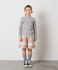KJLAA04029 a.v.v KIDS(アー・ヴェ・ヴェ) [100-140]【ウエストゴム仕様】アソートキュロット ピンク(チェック)
