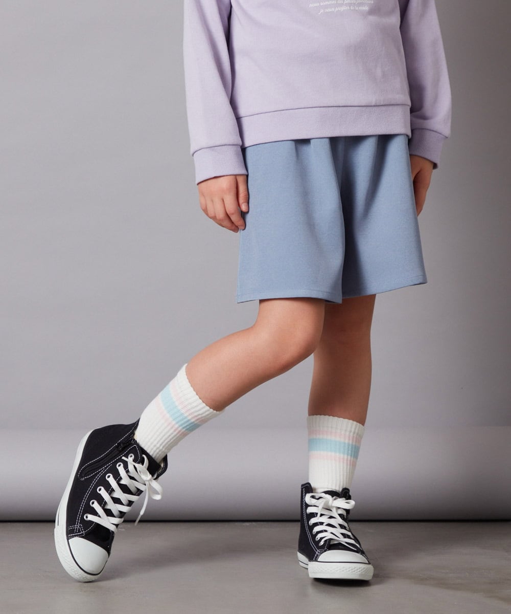 KJLAA04029 a.v.v KIDS(アー・ヴェ・ヴェ) [100-140]【ウエストゴム仕様】アソートキュロット ピンク(チェック)