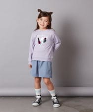 KJLAA04029 a.v.v KIDS(アー・ヴェ・ヴェ) [100-140]【ウエストゴム仕様】アソートキュロット ピンク(チェック)