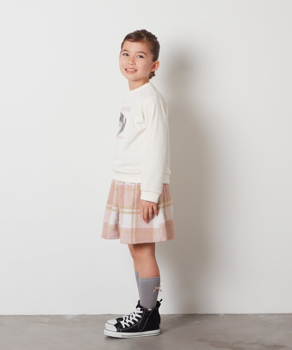 KJLAA04029 a.v.v KIDS(アー・ヴェ・ヴェ) [100-140]【ウエストゴム仕様】アソートキュロット ピンク(チェック)