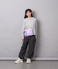 KJLAG06049 a.v.v KIDS(アー・ヴェ・ヴェ) [130-160]リボンポケットパラシュートパンツ ダークグレー