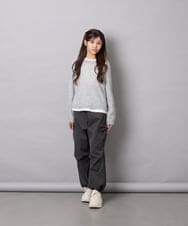 KJLAG06049 a.v.v KIDS(アー・ヴェ・ヴェ) [130-160]リボンポケットパラシュートパンツ ダークグレー