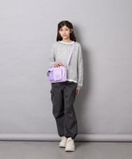 KJLAG06049 a.v.v KIDS(アー・ヴェ・ヴェ) [130-160]リボンポケットパラシュートパンツ ダークグレー