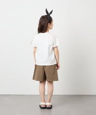 KJLFD41039 a.v.v KIDS(アー・ヴェ・ヴェ) [130-160]配色ステッチカーゴスカパン カーキ