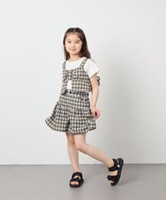 KJLFD45039 a.v.v KIDS(アー・ヴェ・ヴェ) [120-160][ママとお揃いコーデが叶う/セットアップ可能]ギャザーキュロット ライトブルー