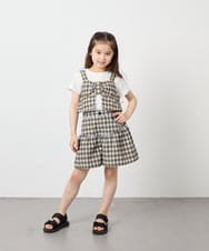 KJLFD45039 a.v.v KIDS(アー・ヴェ・ヴェ) [120-160][ママとお揃いコーデが叶う/セットアップ可能]ギャザーキュロット ライトブルー