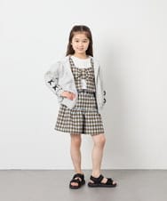 KJLFD45039 a.v.v KIDS(アー・ヴェ・ヴェ) [120-160][ママとお揃いコーデが叶う/セットアップ可能]ギャザーキュロット ライトブルー