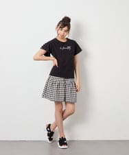 KJLFD45039 a.v.v KIDS(アー・ヴェ・ヴェ) [120-160][ママとお揃いコーデが叶う/セットアップ可能]ギャザーキュロット ブラック