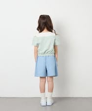 KJLGD56039 a.v.v KIDS(アー・ヴェ・ヴェ) [120-160]【接触冷感/綿100％】アソートデザインデニムキュロット ライトブルー